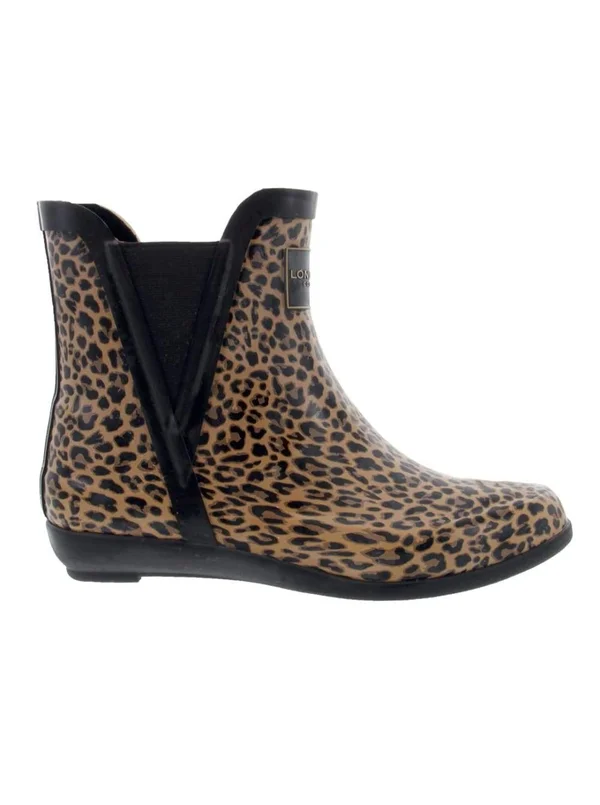 London Fog Women's Piccadilly Rain Boot - Black Dot
