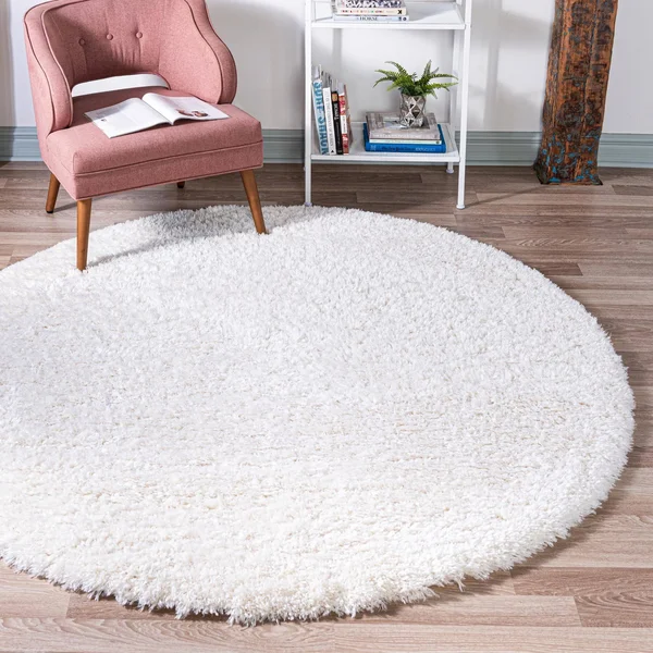 Infinity Shag Pearl 8 ft Round Area Rug