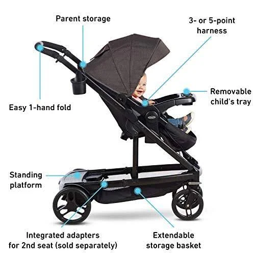 Graco Uno2Duo Single Stroller, Bryant
