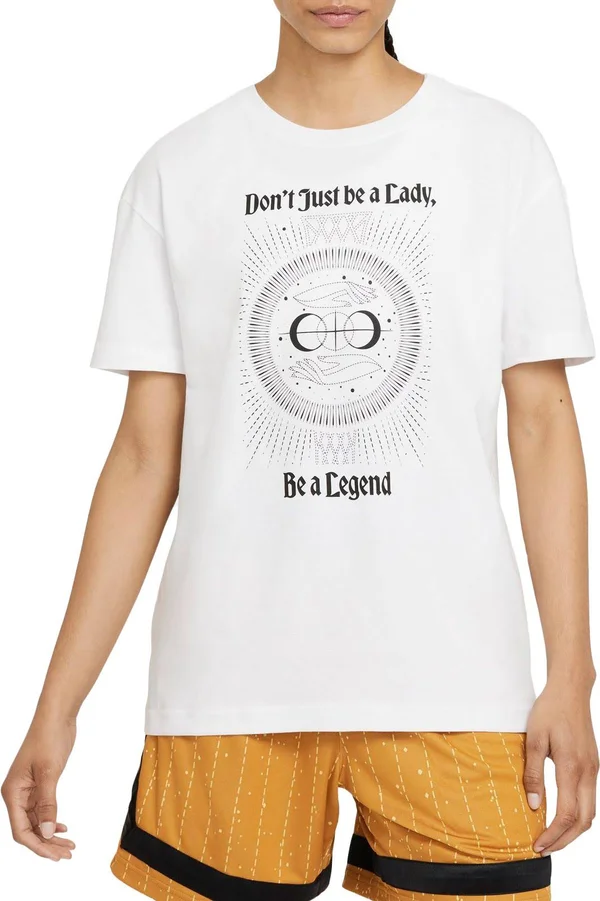 Nike Women's Legend Basketball Boyfriend T-Shirt, Medium, White