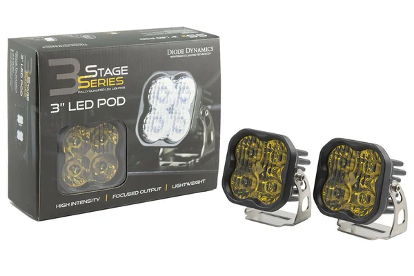Diode Dynamics DD6134P Worklight SS3 Pro Yellow SAE Fog Standard Pair