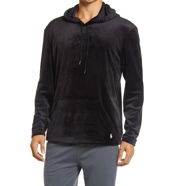 Polo Ralph Lauren Plush Velour Long Sleeve Hoodie