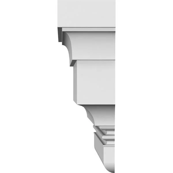 Ekena Millwork CRH12X93ST 93x22 Bottom Width x 98 3/4x22 Top Width x 11 7/8x22H x 5/8x22P Stockport Crosshead