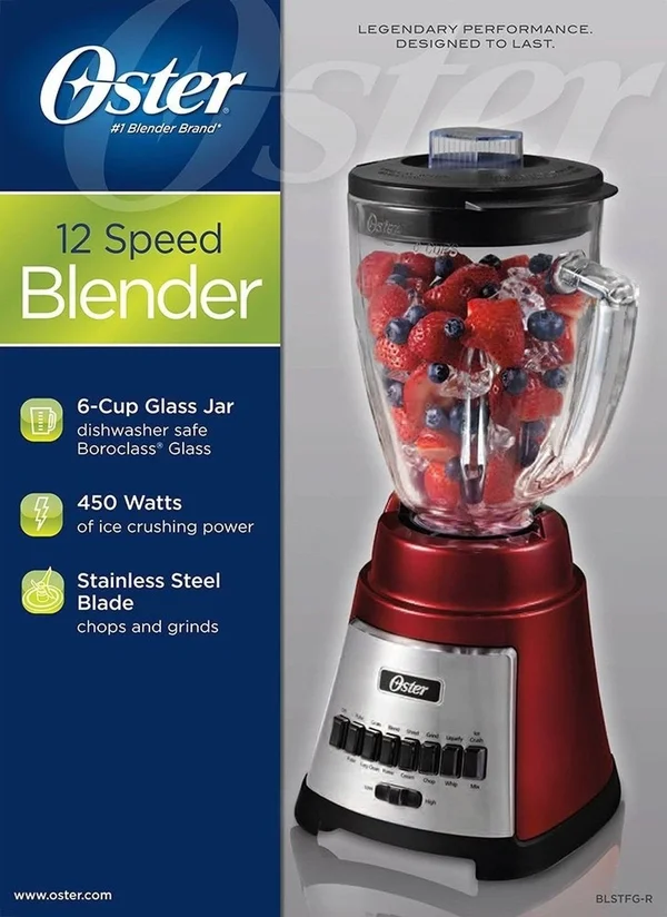 Oster BLSTFG-C Blender - metallic red