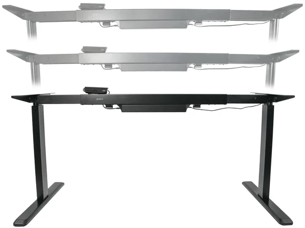 Vivo Black Electric Stand Up Desk Frame Workstation, Single Motor