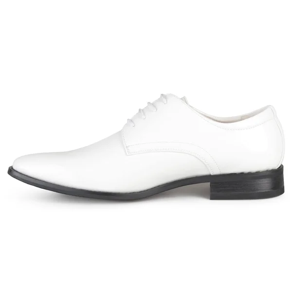 Vance Co. Men's Faux Leather Lace-Up Dress Shoes - White - 8