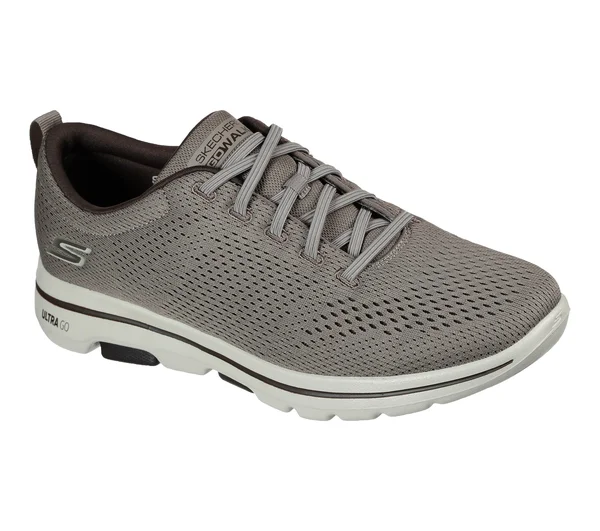 Skechers Men's GOwalk 5 - Warwick Walking Shoes, Khaki, 9.5