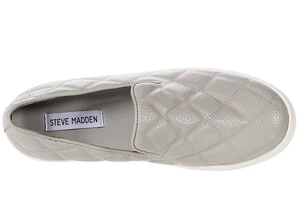 Women's Steve Madden Globe Quilted Slip-On Sneaker, Size 10 M - Grey