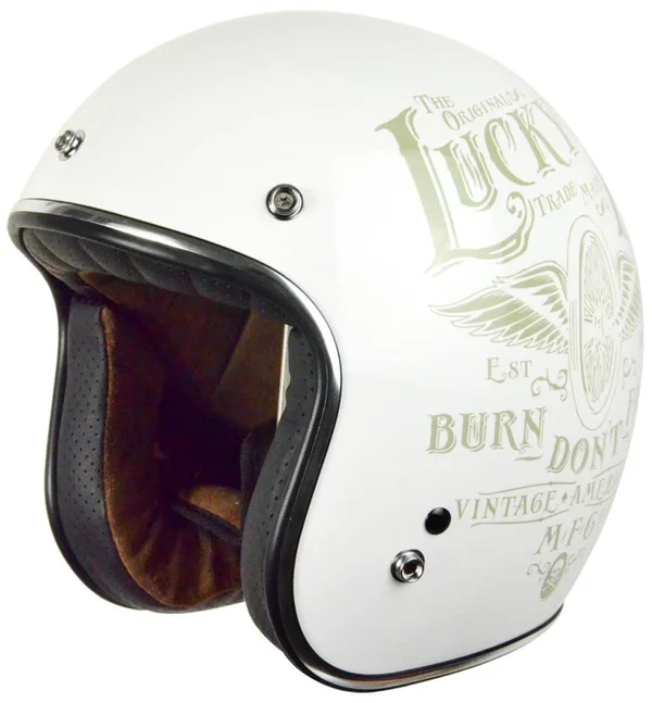 Origine Primo Flying Wheel Jet Helmet, White, Size Xs