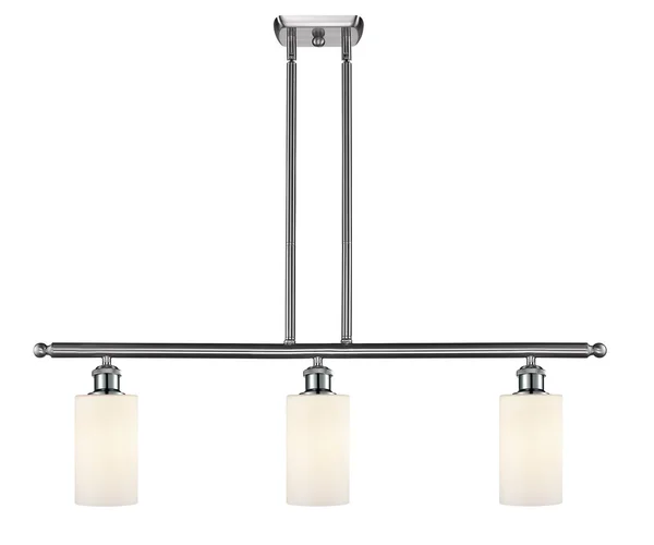 Innovations Lighting 516-3I-SN-G801-LED Clymer-10.5W 3 LED Island in