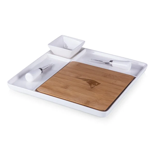 New England Patriots Peninsula Cutting Board Serving Tray