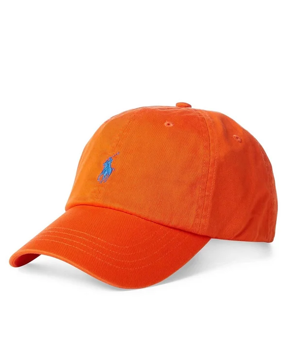 Polo Ralph Lauren Cotton Chino Baseball Cap - Orange