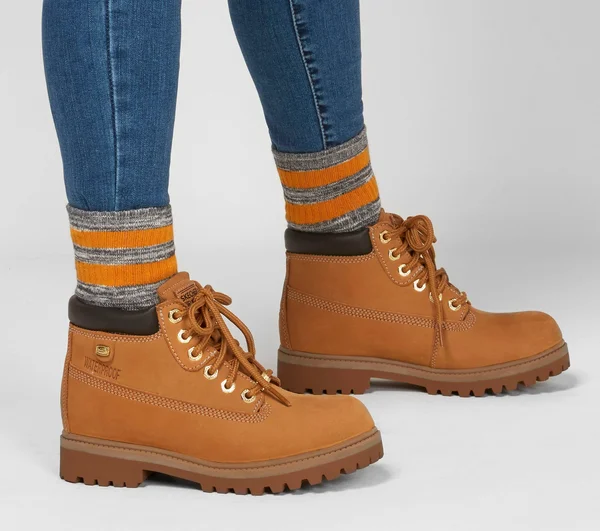 Skechers Women's Sergeants - Verdict Chick Boots - Wheat, 9.5