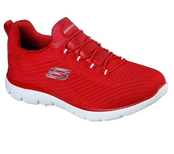 Women's Skechers Summits Fast Attraction Sneaker - Size: 5.5, Red
