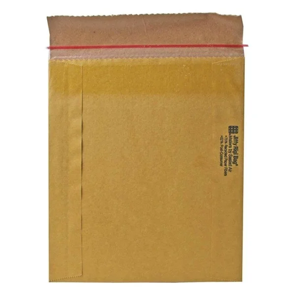 Sealed Air Jiffy Rigi Bag Mailer, #5, 10 1/2 x 14, Natural Kraft, 150/Carton