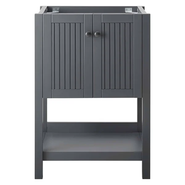 Modway Steam 23x22 Bathroom Vanity Cabinet (Sink Basin Not Included) Gray
