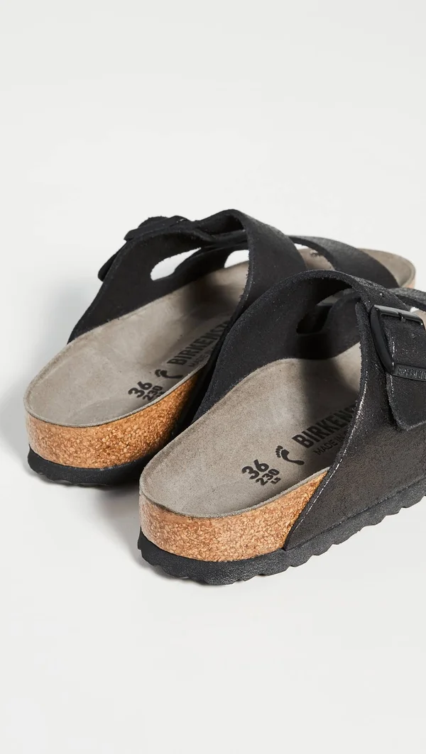 Birkenstock Black Arizona Washed Sandals