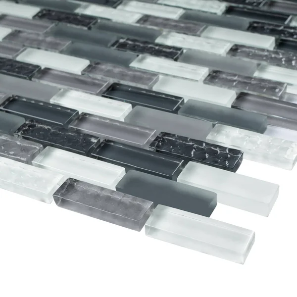 1x22 x 2x22 Glass Brick Joint Mosaic Tile Supreme Tile Color: Gray/Blue