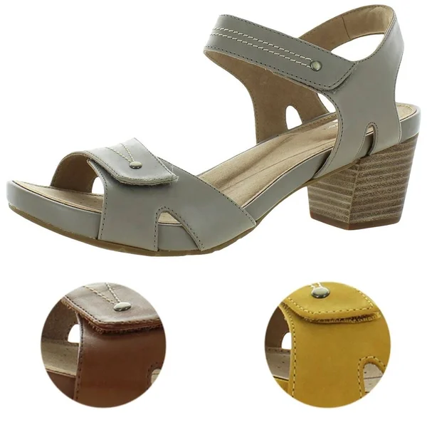 Unstructured by Clarks Womens Un Palma Vibe Leather Studded Dress Sandals