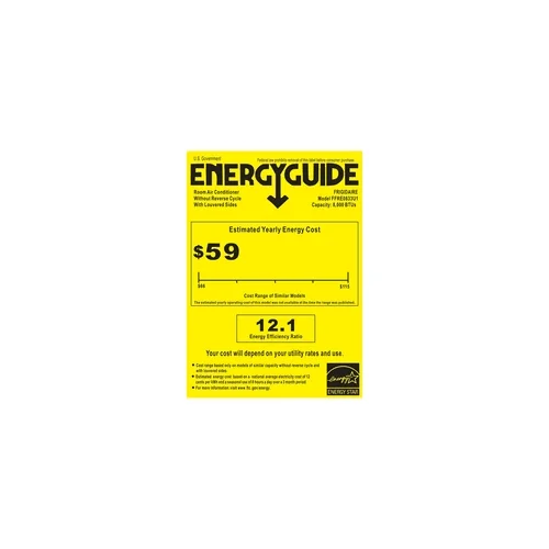 Frigidaire Ffre0833u1 8 - 000 BTU Window-Mounted Room Air Conditioner - White