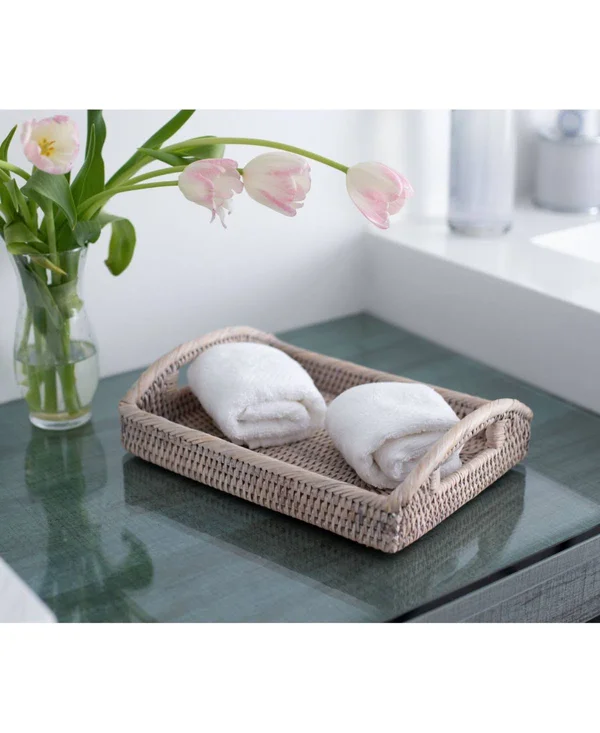 Artifacts Trading Company Rectangular Vanity Tray - Off-White