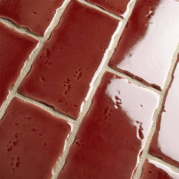 SomerTile 2.5x5.125-inch Nove Burdeos Subway Ceramic Wall Tile (60 tiles/6.16 sqft.)