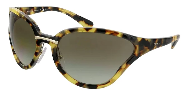 Prada 0PR 22VS Catwalk 7S04M1 Medium Havana Butterfly Sunglasses