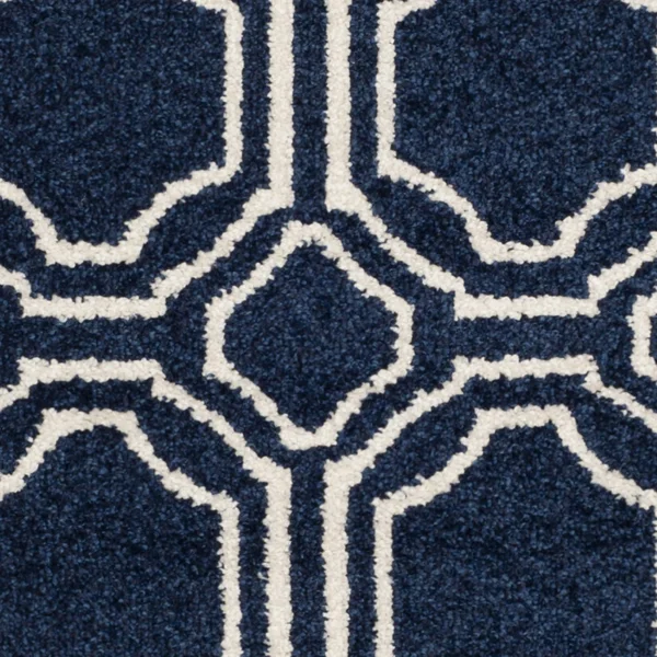 Safavieh Amherst Navy & Ivory 7& x 7& Square Rug