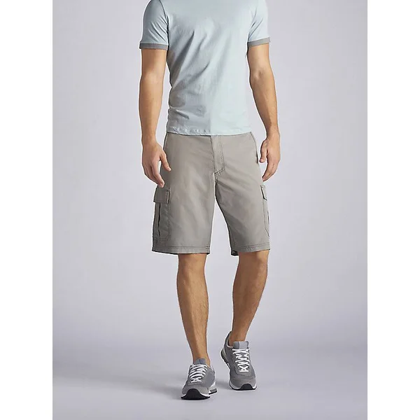 Lee Men's Big and Tall Performance Cargo Short Silver 56