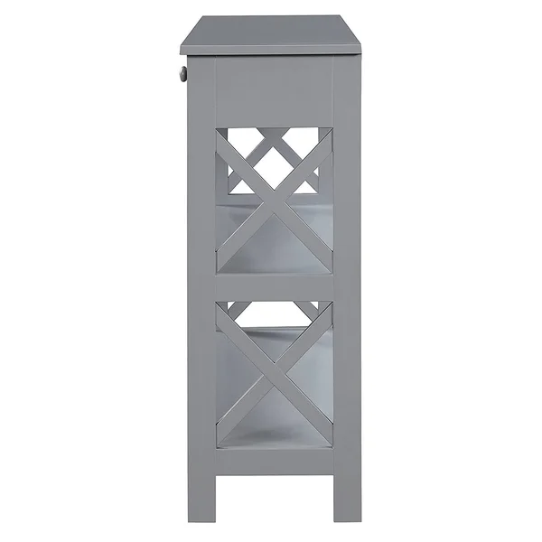 Convenience Concepts Oxford 1 Drawer Console Table - Gray