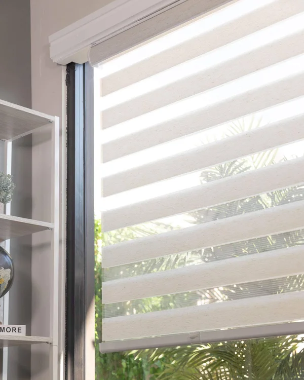 Chicology Everyday Cordless Zebra Shades - Light Filtering - 21x22W x 72x22H - Basic Natural