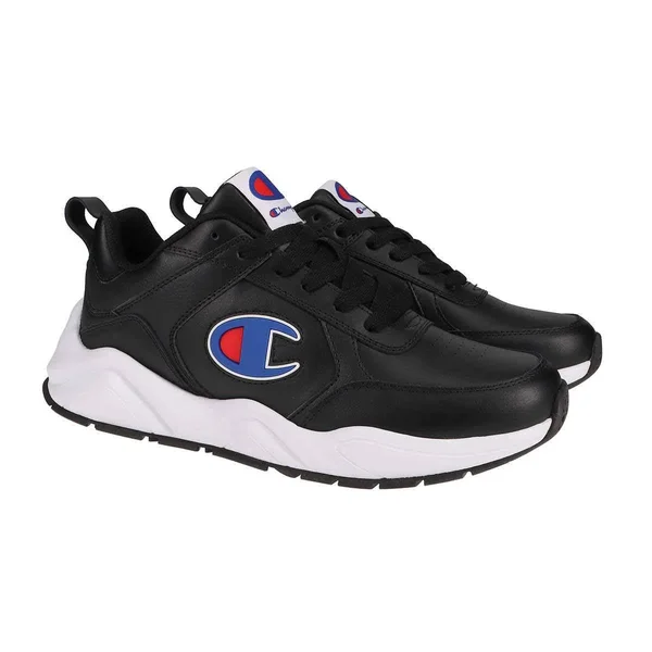 Champion Men's Shoes 93Eighteen Classic Lace Up Casual Running Walking Sneaker - Black or White (Black - 12)