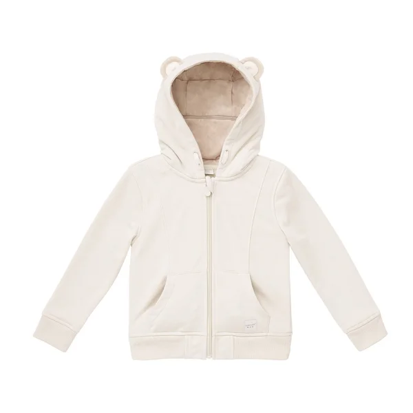 Kids& Cubcoats Bori The Bear Zip-Up Hoodie - Boy's, Size: 4-5, LT Beige