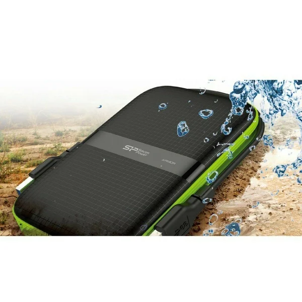 Silicon Power 1TB Black Rugged Portable External Hard Drive Armor A60 - Shockproof USB 3.0 for PC, Mac, Xbox and PS4