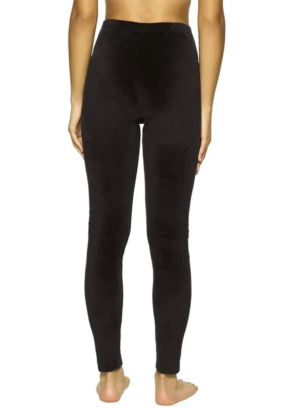 Felina, Velour Winter Leggings 2, Large, Navy/Charcoal