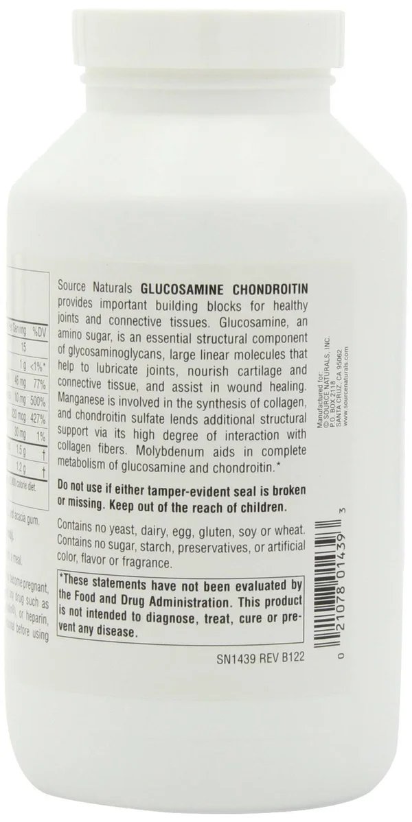 Source Naturals Glucosamine Chondroitin - Extra Strength, Tablets - 240 tablets
