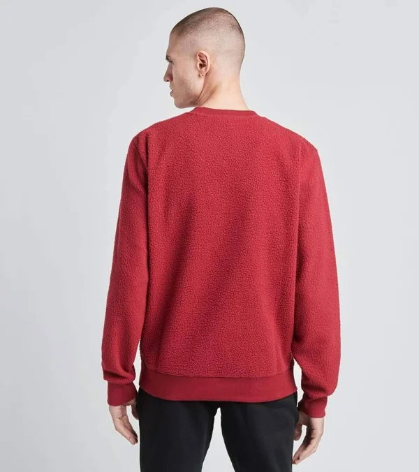 Champion Life Sherpa Crew Men's Clothing Sepia Red : XL