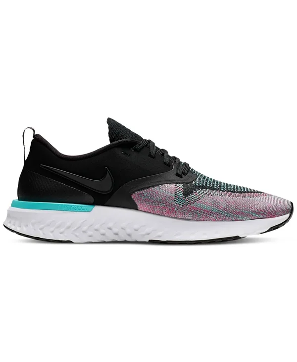 Nike Women's Odyssey React Flyknit 2 Running Shoes, Black - Size 7.0