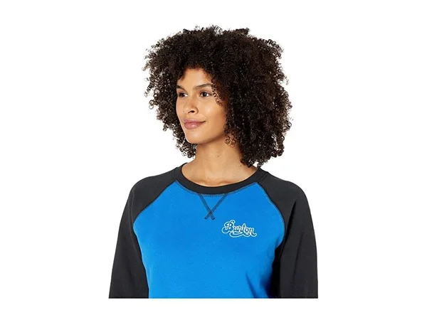 Burton Women's Keeler Crew Fleece, Lapis Blue, True Black, S