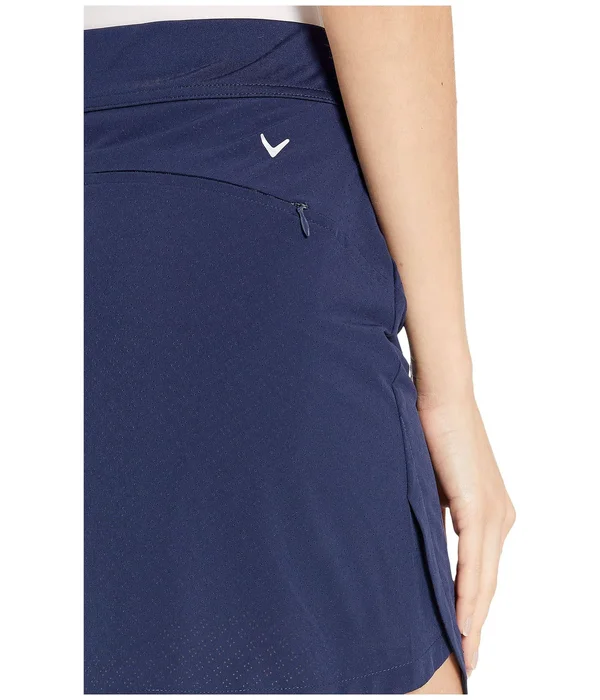 Callaway 17 inch Fast Track Perforated Skort Caviar, Size: Large, Black