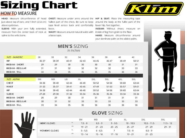 Klim Inversion Insulated Glove Hi Vis Small
