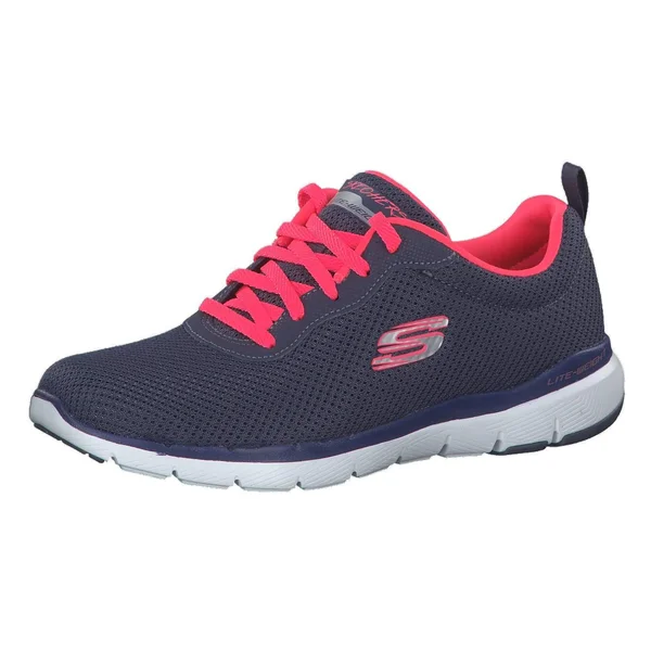 Skechers Women's Flex Appeal 3.0 First Insight Sneaker, Slate/Pink