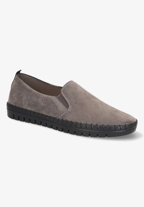 Easy Street Fresh Women's Slip-On Sneakers - Size: 5.5, Med Grey