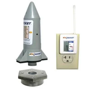 Beckett 17000 Wireless Rocket Fuel Monitor with 2 Adapter - White