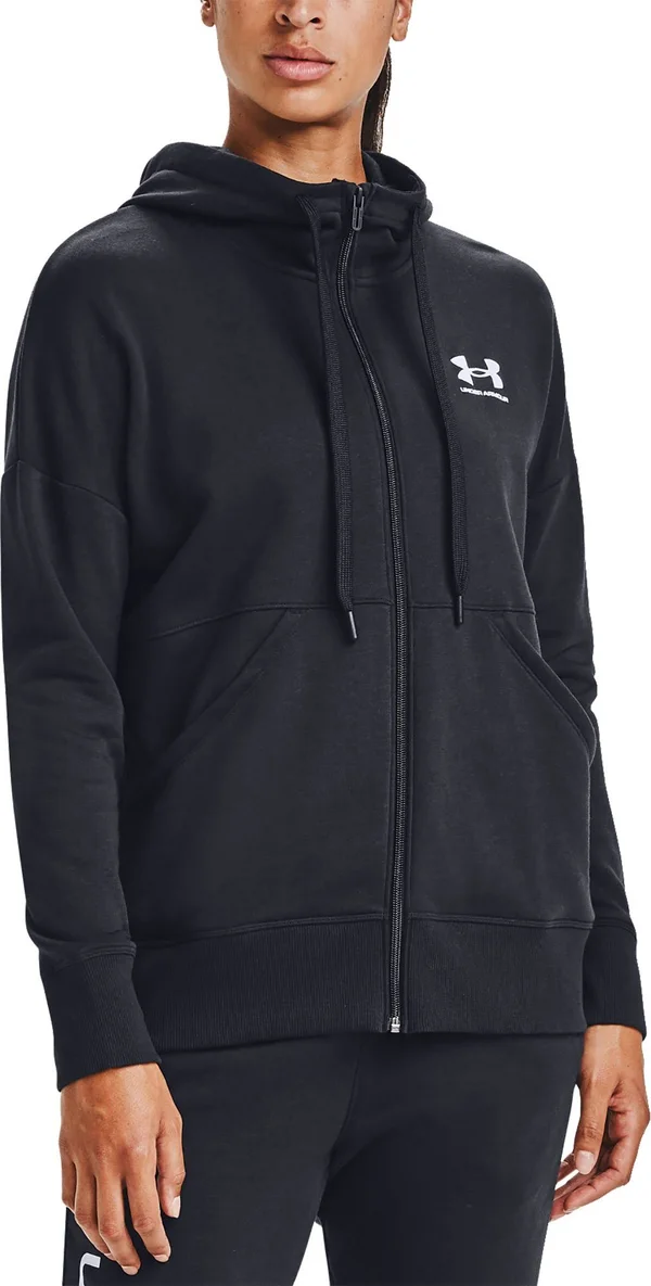Under Armour Women's Rival Fleece Full Zip Hoodie - Black, White
