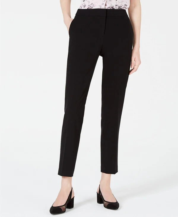 Bar III Straight-leg Dress Pants, Created for Macy&s - Black - Size 14