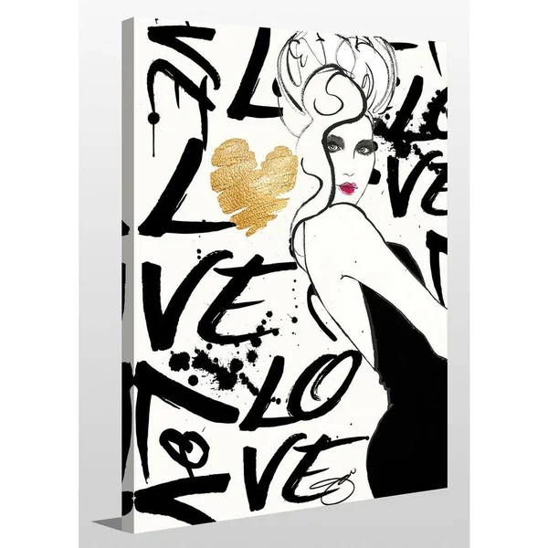 Picture Perfect International by Jodi Love The One You're with Giclee Stretched Canvas Wall Art - 36 Inches x 48 Inches x 1.5 Inc