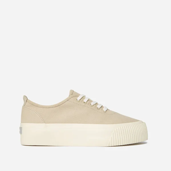 Women's Forever Platform Sneaker by Everlane in Warm Khaki - Size 8.5