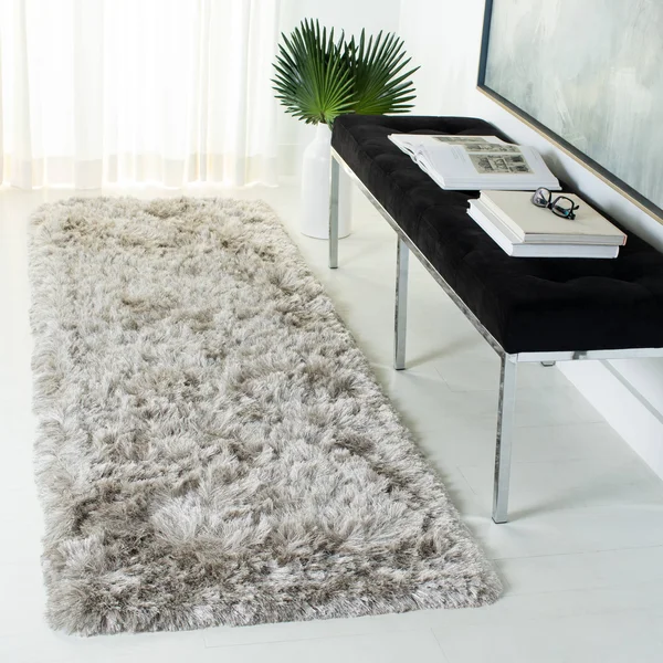 Safavieh Ocean Shag 101 Area Rug - Light Grey, 10& x 14& Rectangle