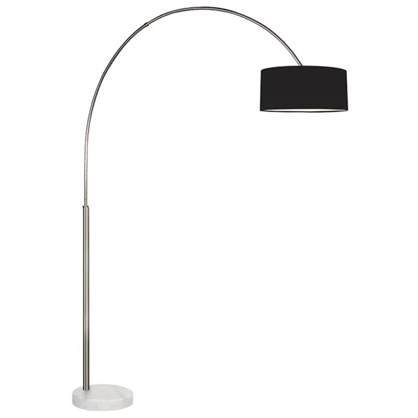 Sonneman 4097.13K - Arc Shade Floor Lamp, Satin Nickel